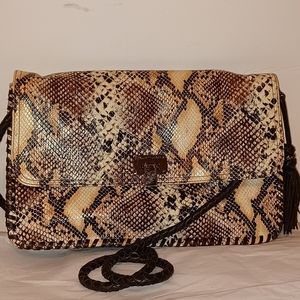 Elliot Lucca Snake Leather Bag With Strap